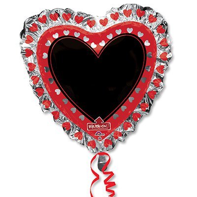 Шар фигура Сердце с маркером 1207-2195
